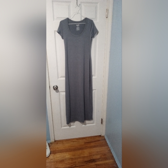 Mossimo Supply Co Gray Sheath Dress Casual Crew Neck - Picture 2 of 3
